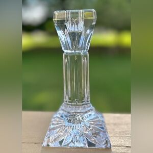 WATERFORD Column Candlestick 6" One Replacement CLEAR GLASS